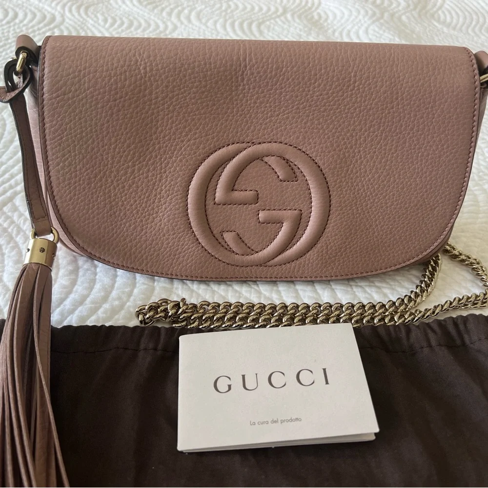 Gucci Soho Chain Crossbody Bag Medium - Picture 1 of 3